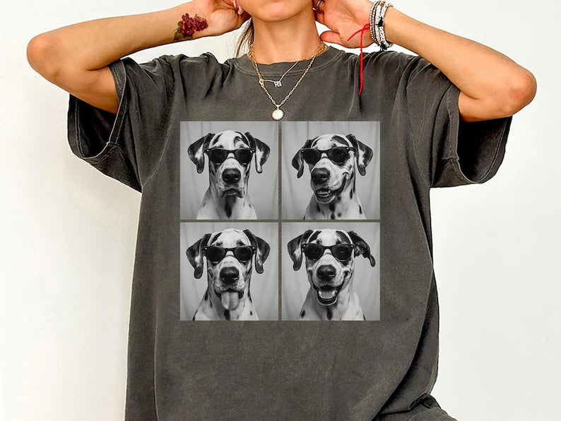 Great Dane Shirt, Photobooth Great Dane Dog Tshirt, Funny Dog Comfort Colors Shirt, Harlequin Great Dane Lover Gifts, Dog Mom Gift