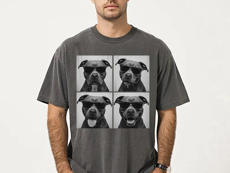 Pit Bull Shirt, Photobooth Pittie Dog Tshirt, Funny Dog Comfort Colors Shirt, Pitbull Lover Gifts, Pittie Mom Gift