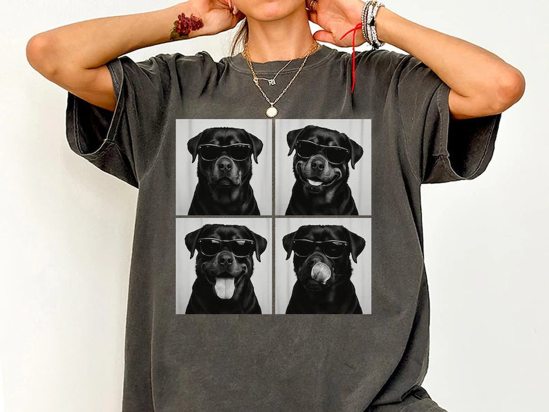 Rottweiler Shirt, Photobooth Rottie Dog Tshirt, Funny Dog Comfort Colors Shirt, Rottweiler Lover Gifts, Dog Mom Gift