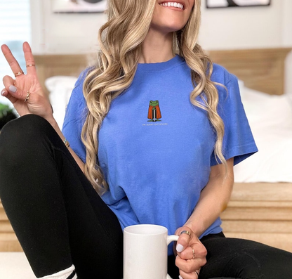 I’m Burnt Out M’Lord T-Shirt, Funny Knight Frog Tee, Embroidered Comfort Colors 1717, DnD Nerd Shirt, Renaissance Faire Gift