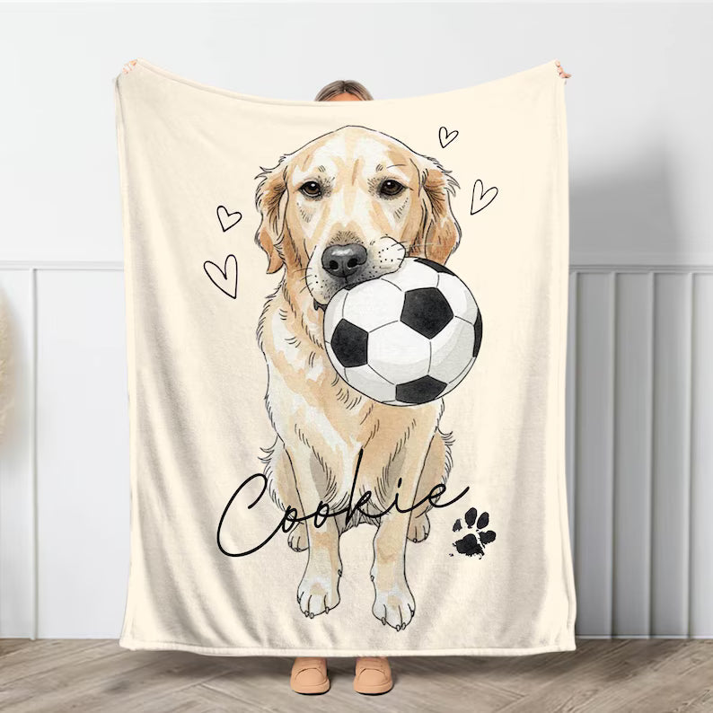 Personalized  Pet Photo Blanket, Pet Portrait Throws Blanket For Dog Mom Dad,Pet Remembrance Gift,Pet Keepsake,Gift For Pet Lovers