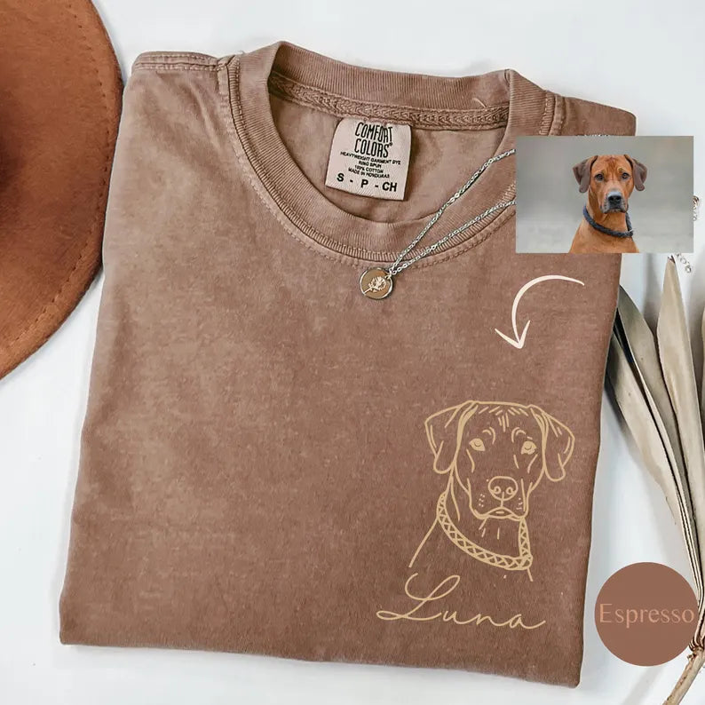 Custom Pet Face , Personalised Pet Photo Shirt, Custom Portrait Pet Shirt, Dog Lover Gift, Cat Lover Gift, Pet Memorial Gift Sweatshirt