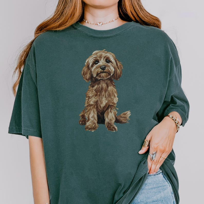 Cavapoo Comfort Colors® Shirt |   Cavapoo Gift for Dog Mom, Dog Dad, Dog Groomer, Vet Tech, Dog Lover