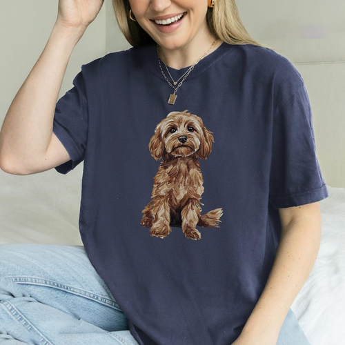 Cavapoo Comfort Colors® Shirt |   Cavapoo Gift for Dog Mom, Dog Dad, Dog Groomer, Vet Tech, Dog Lover
