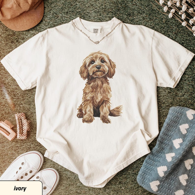 Cavapoo Comfort Colors® Shirt |   Cavapoo Gift for Dog Mom, Dog Dad, Dog Groomer, Vet Tech, Dog Lover