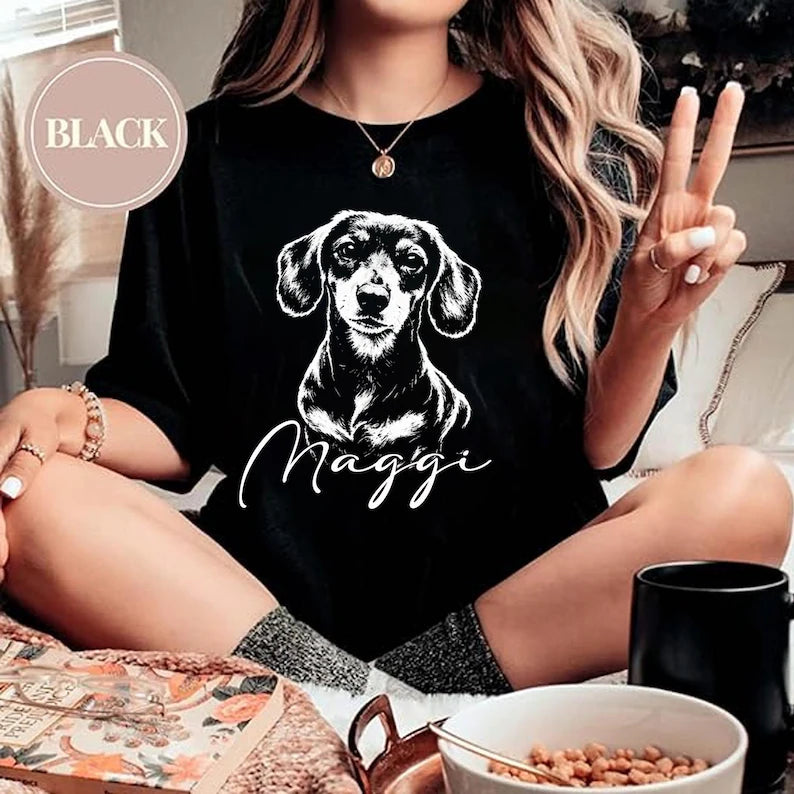 Custom Boxer Photo Shirt, Boxer Dog Mom & Dog Dad Gift, Personalized Boxer Photo Print Sweatshirt, Unique Pet Lover Gift