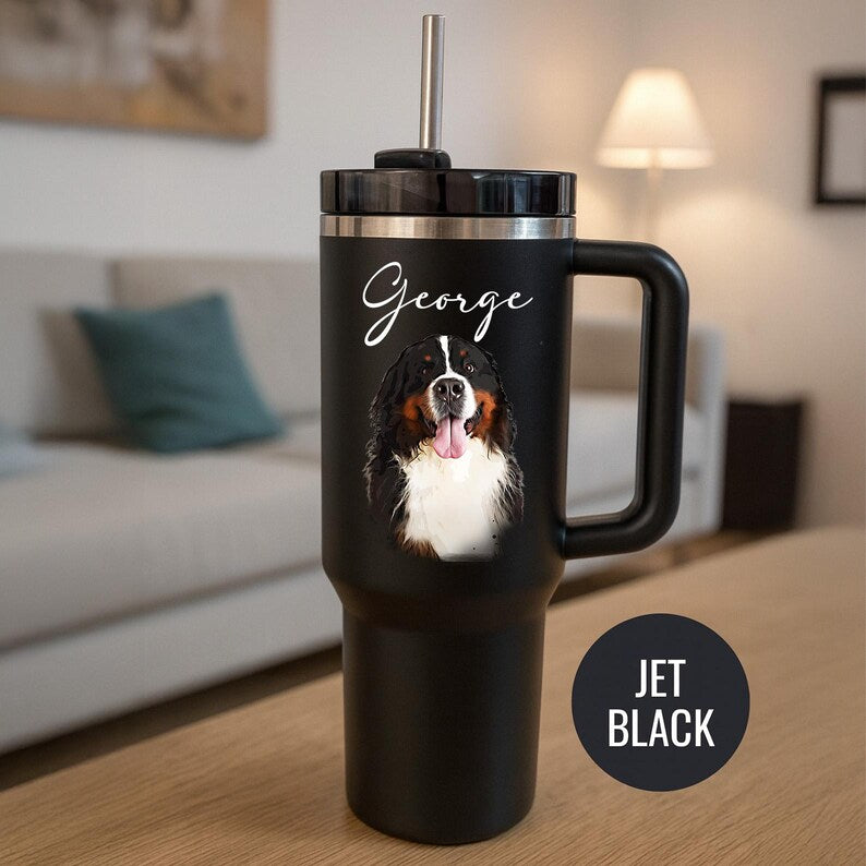 Custom Pet Tumbler – Personalized Dog or Cat Cup for Pet Parents