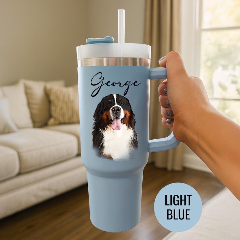 Custom Pet Tumbler – Personalized Dog or Cat Cup for Pet Parents