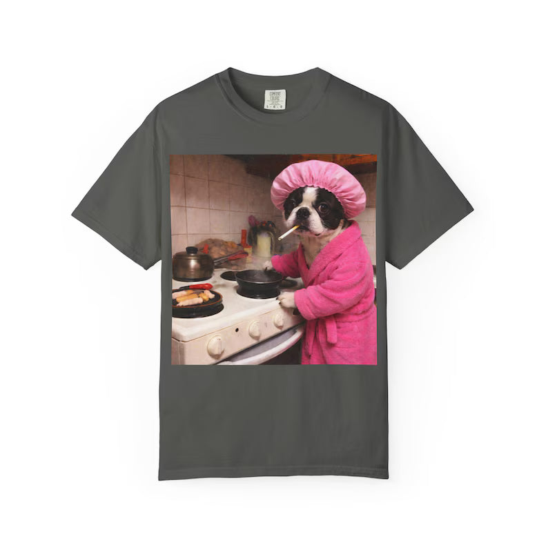 Funny Boston Terrier Shirt Smoking Dog Shirt GenZ 90s Grunge Y2K Photo Shirt Boston Terrier Iconic Bootleg Meme Dog Mom Funny Chaos Gift