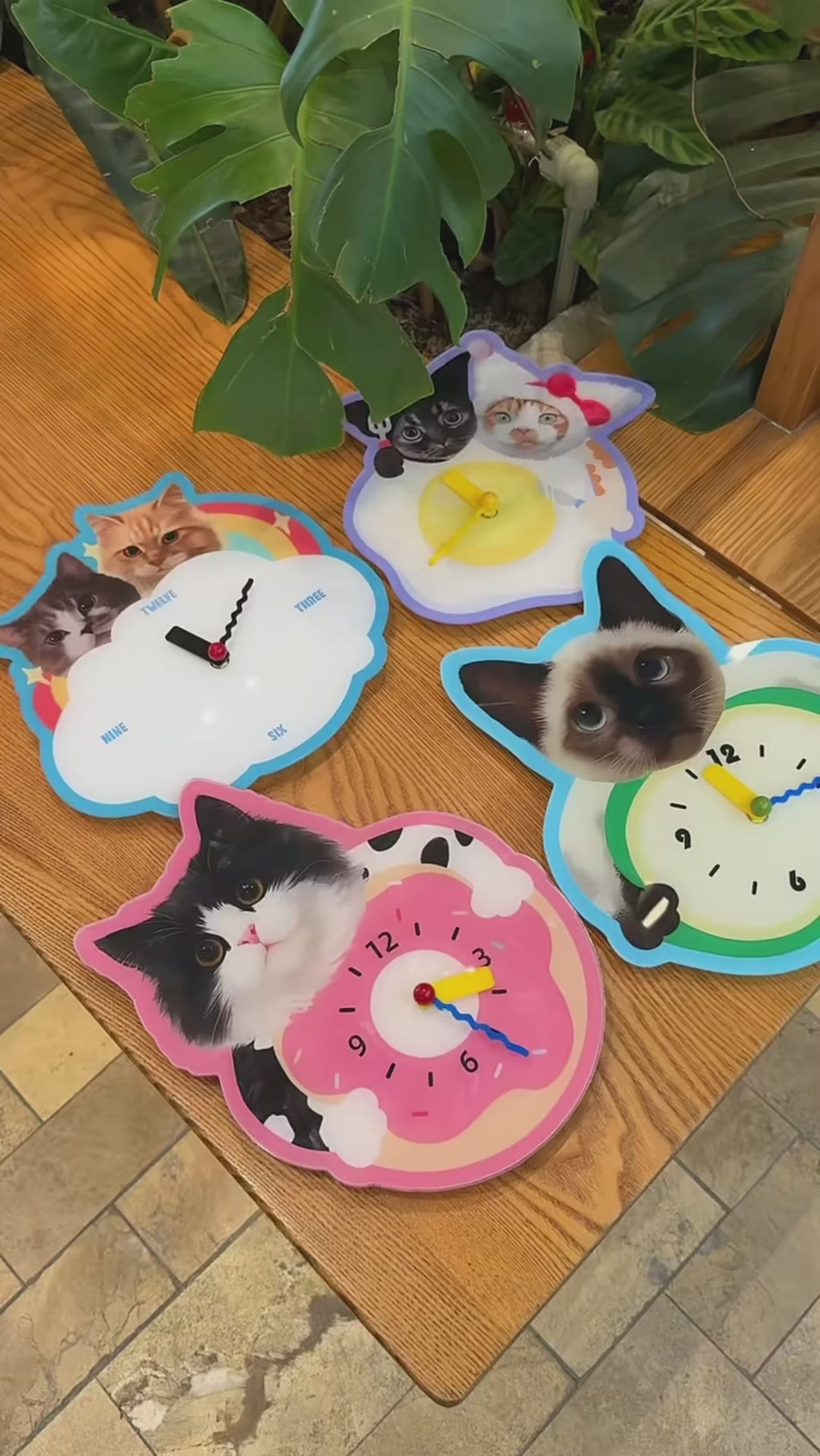 Custom Pet Wall Clock, Personalized Funny Gift for Pet Lovers, Cute Pet Home Decor, Custom Wall Clock
