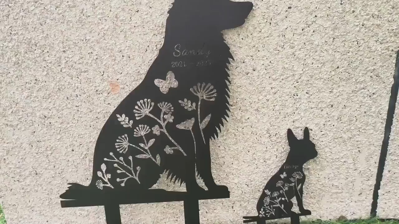 Custom Dog Memorial Metal Sign, Custom Dog Breed Metal Sign, Pet Memorial Gift, Pet Loss Gift, Remembrance Sign, Metal Garden Decor