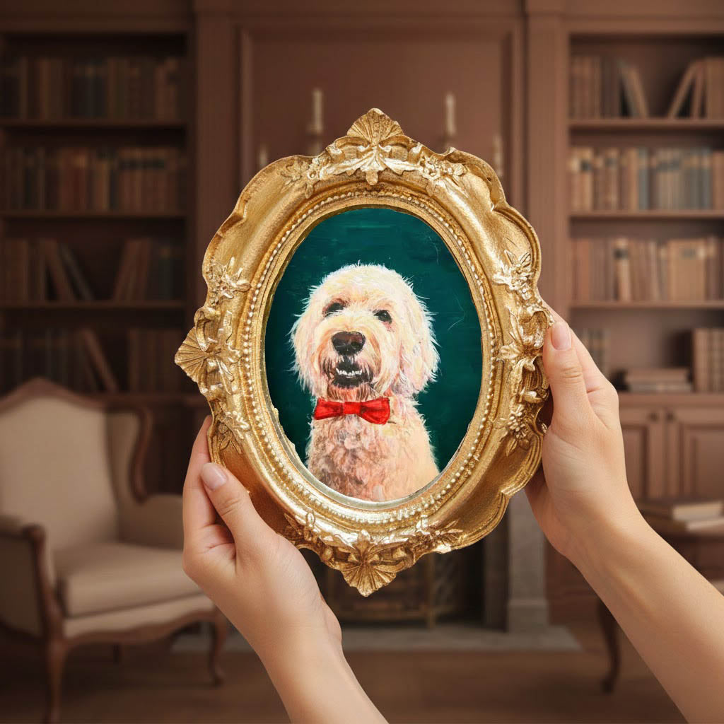 Handmade Acrylic Pet Painting, Cat Custom Pet Portrait from Photo, Dog Portrait